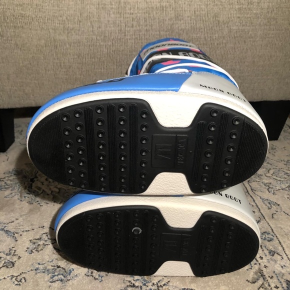 Moon Boots Icon Retrobiker Pink stars Print Boots - Picture 9 of 9